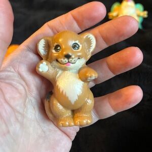 Vintage Barbie Animal Lovin Lion Cub Toy Figure 1988 Mattel Safari Nikki 2.5"